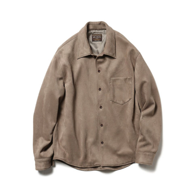 Stone オーバーサイズシャツジャケットOlive ロッキーモンロー Rocky Monroe シャツジャケット ショート メンズ
